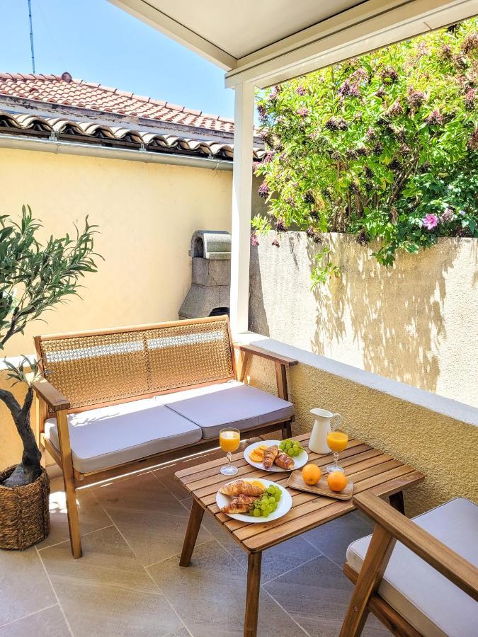 Studio Double Climatise Avec Terrasse - Proche Tram & Centre Montpellier Exteriör bild